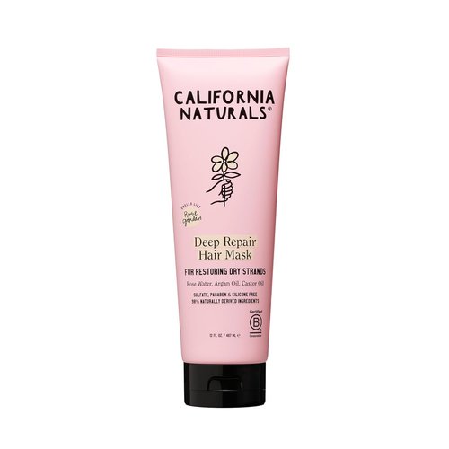 California Naturals Deep Repair Hair Mask - Vegan, Paraben & Sulfate Free Conditioner for All Hair Types | 12 fl oz