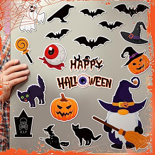 Creepy Halloween Gnome Magnet Decor Set - 25 Fridge Magnetic Stickers