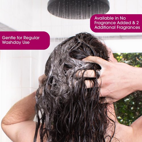 Jessicurl Gentle Lather Shampoo - Island Fantasy Scent | 8 Fl Oz Vegan & Sulfate-Free Curly Hair Cleanser