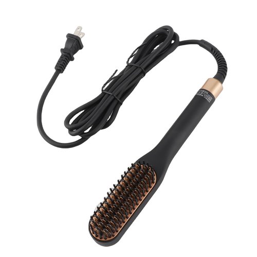Beard Straightener, Heated Hair Straightening Brush with with 3 Adjustable Temps, Electric Beard Straightening Comb, Beard Comb, Multifunctional Beard Straightener Brush Unique Gifts for Men Women