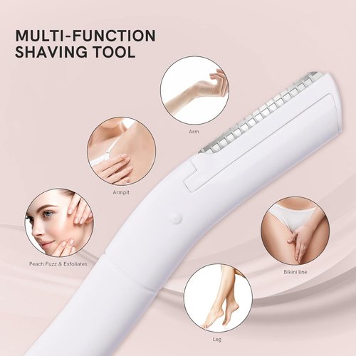 Eyebrow Razors w/Dermaplane Razors Set - Japanese Blades Razors - Small Face Razors for Peach Fuzz and Fine Hair, Multipurpose Exfoliating Dermaplaning Tools for Women and Men