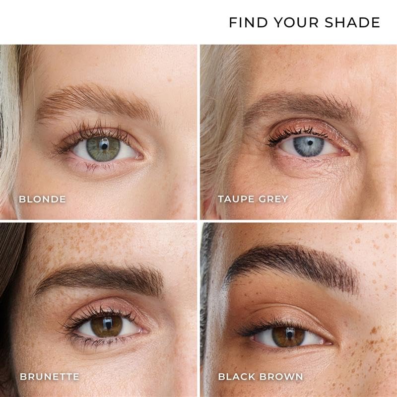Wunderbrow Fluffy Brow Wax - 16-Hour Hold, Smudgeproof & Water-Resistant | Shade: Black/Brown