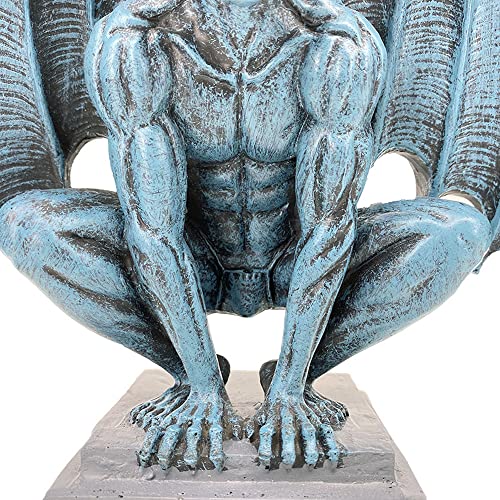 Gargoyle Statue Resin Angel Sculpture Winged Devil Guard Home Decor - Variation B