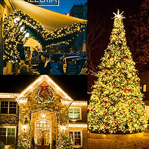 Battery Operated Christmas String Lights 50 LED Warm White 18ft with Timer & 8 Modes