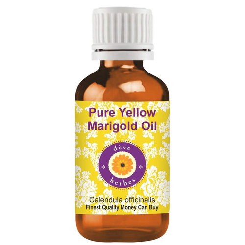 dève herbes Yellow Marigold Oil (Calendula officinalis) | Infused | Pure | Non-Sticky | Lightweight | for Facial Care | Men & Women | 15ml (0.50 oz)