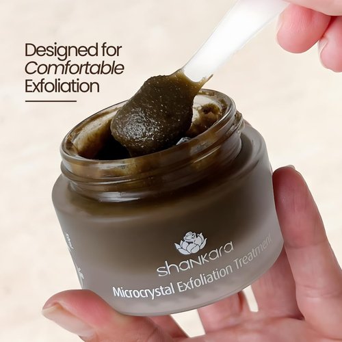 Shankara Exfoliating Face Scrub - Algae-Aloe Gel, Turmeric & Lavender for Rejuvenating Skin (50 ml)