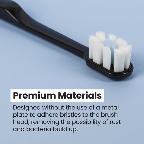 Lindo Polishing Toothbrush - for Sensitive Gums and Teeth, 12000+ Ultra Fine Bristles, Soft and Gentle, Deep Clean, Pack of 4 (Blue, Gray, Beige, Black) (Blue, Gray, Beige, Black, 4 Pack)