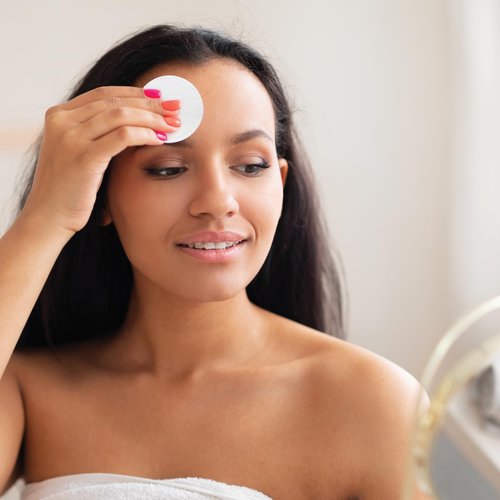 ForPro Pure & Natural Stitched Organic Cotton Rounds for Face (300-Count), 100% Certified Organic Cotton Makeup Remover Pads, Hypoallergenic, Lint-Free, Vegan & Cruelty-Free, Pack of 3-100 Cotton Pads