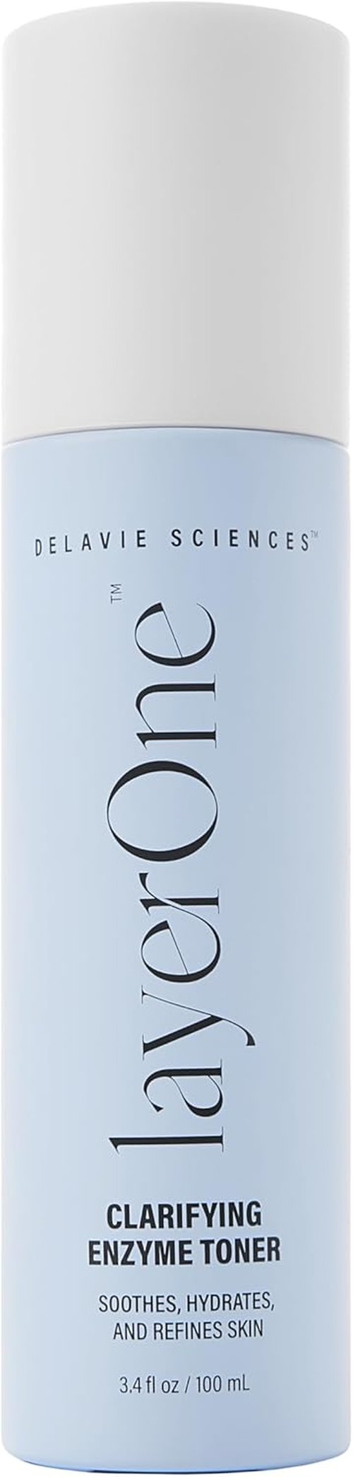 layerOne Clarifying Enzyme Toner - Soothes, Hydrates & Refines Skin | Preps for Skincare Routine, 3.38 fl oz