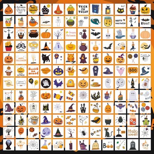 Halloween Temporary Tattoos for Kids Bulk - 408 Assorted Designs Party Favors