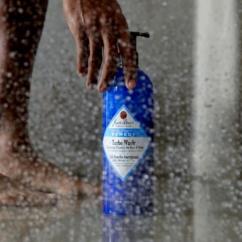 Jack Black Turbo Wash Energizing Body & Hair Cleanser, 10 Fl Oz – Rosemary, Eucalyptus & Juniper Berry – Mens Body Wash, Mens Shampoo, Skin Care, Hair Care, Dual-Purpose Body Wash Men, Sulfate–Free
