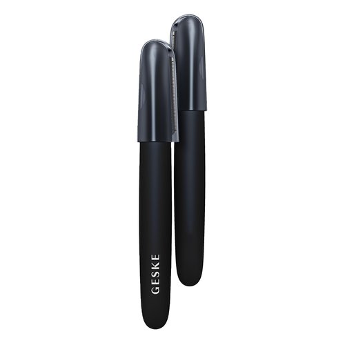 GESKE Precision Trimmer | 4 in 1 | Painless, Hygienic Hair Remover | Precise Hair Trimmer Tool | Face & Body | Men & Women | Grooming Device | Hypoallergenic, Easy-to-exchange Blades | All Skin Types