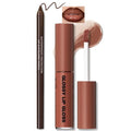 HOSAILY Nourishing Lip Gloss & Brown Lip Liner Combo - Moisturizing, High Shine Nude Glow Oil for Women
