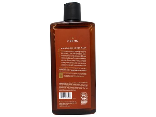 Cremo Body Wash Set, 16 FL OZ - Palo Santo, Italian Bergamot, Golden Amber, Skin-Moisturizing Formula, 16 FL OZ Each