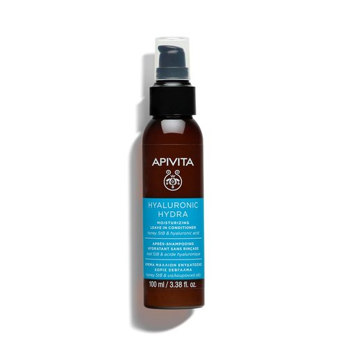 Apivita Hydration Leave-In Conditioner - Lightweight Moisturizing with Hyaluronic Acid & Aloe, 100 mL / 3.38 oz