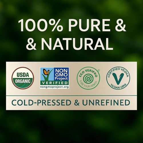 SOULSATION Organic Jojoba Oil for Skin, Hair & Face (16oz) | 100% Pure, Natural Cold Pressed