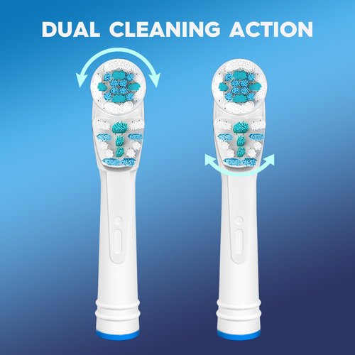 FEUP Dual Clean Replacement Brush Heads Compatible with Oral B Vitality Series Electric Toothbrush.8 Count
