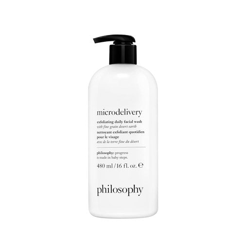 Philosophy Microdelivery Exfoliating Daily Facial Wash - Gentle Amino Acids & Fine Grain Desert Earth - Removes Impurities & Smooths Skin Texture
