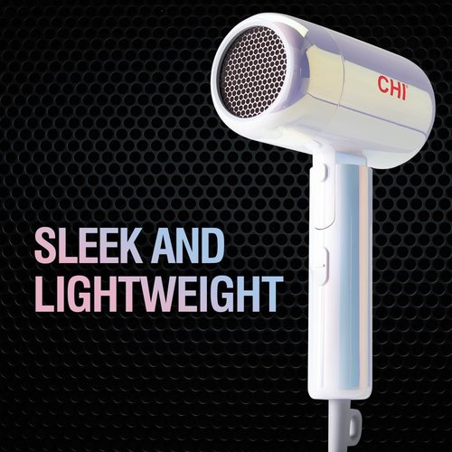 CHI The Pearly Hair Dryer - Lightweight & Foldable for Travel | Dual Voltage, Faster Drying Time