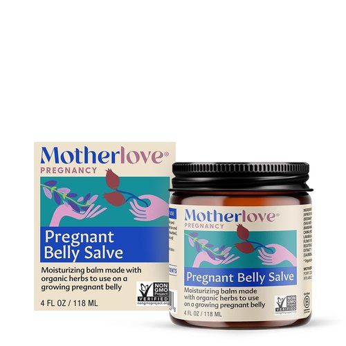 Motherlove Pregnant Belly Salve - Moisturizing Balm for Growing Belly | Non-GMO & Organic (4 oz)