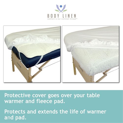 Body Linen Massage Table Cover - Waterproof, Wipe-Clean Barrier | Machine Washable Protection
