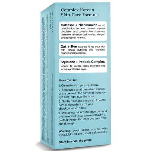 SPRING SISTERS Under Eye Cream for Dark Circles and Puffiness