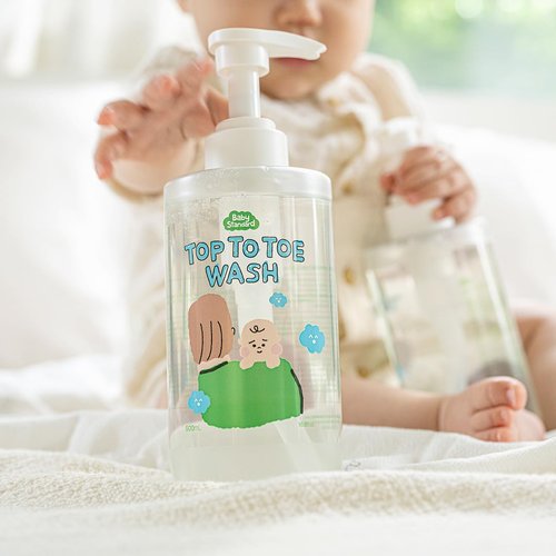 Skiennix Baby Wash & Shampoo - Tear-Free, Low pH Plant-Based Foam, Unscented, 16.9 fl. oz.