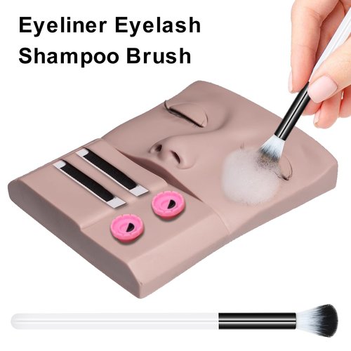 20 PCS Eyelash Cleaning Brush Set, Lash Bath and Shampoo Cleansing Brushes for Extension, Eyeshadow Brush Set, Bulk Black