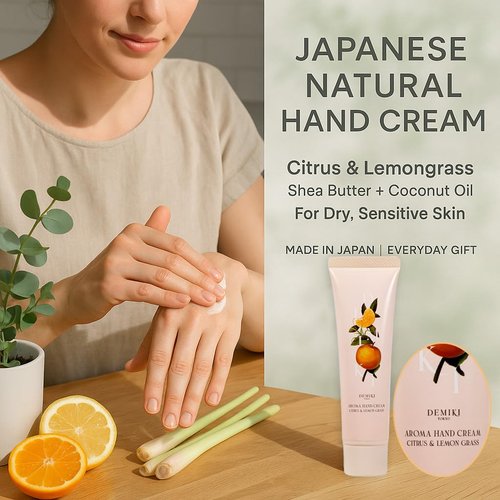 DEMIKI Shea Butter Hand Cream for Dry Cracked Hands, Birthday Gifts for Women, Bridesmaid Gifts, Nurse Gifts,Valentines Day Gifts, Party Favors, Hand Cream Gifts Set for Women, Travel Size1.7fl.oz x 2