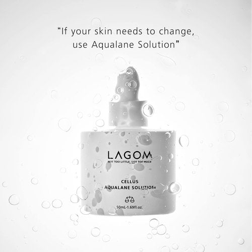 LAGOM Cellus Aqualane Solution | Korean Serum for Face, Vegetable Squalane, Skincare for Glass Skin, Deep Moisturization, Barrier Strengthening 1.69 Fl Oz