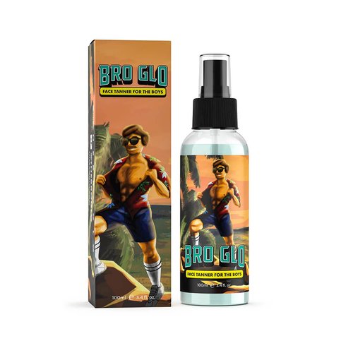 Bro Glo Self Tanner - Easy Sunless Tan Starter Bundle for Face & Body | Oil-Free, Fast-Drying, Natural Bronze