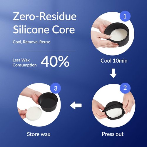 Nose Wax Kit Men & Nose Hair Wax Kit with 100g Wax Beads,20 Sticks, Mini Wax Warmer, Mini Wax Kit,Fast Heat, Smart Constant Temp, Portable Nose Hair Wax Kit，for Facial Eyebrows/Lips (Black-USB)