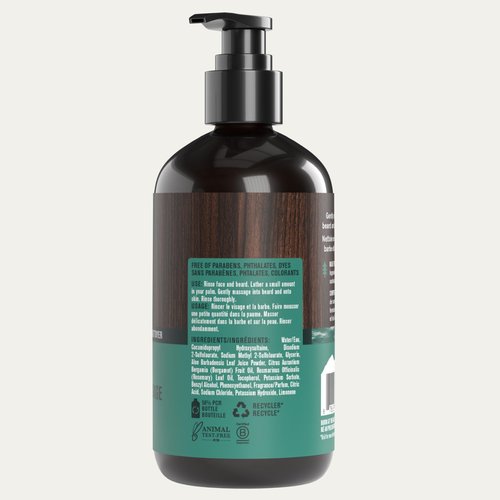 Every Man Jack Beard + Face Wash - Subtle Sea Salt Fragrance - Deep Cleans, Conditions, and Softens Your Beard and Skin Underneath - Naturally Derived with Coconut Oil, Glycerin, and Coconut - 6.7-fl oz (2 Pack)