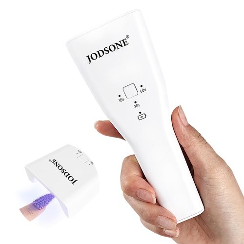 JODSONE Mini Rechargeable U V LED Nail Lamp - Portable Handheld Nail Dryer for Gel Polish, USB Nail Dryer for Fast Curing, Home Salon & Travel Essential