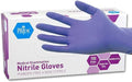 MedPride Nitrile Exam Gloves - Powder-Free, Iris Blue, Medium Size, Box of 100