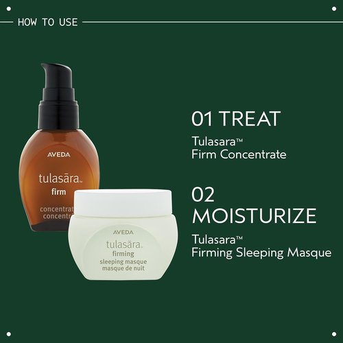 Aveda Tulasara Firming Sleeping Masque - Brightening Overnight Face Mask with Vitamin C & Peptides, 1.7 Fl Oz