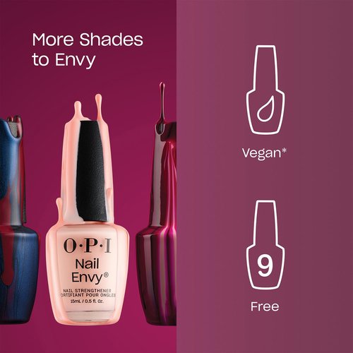 OPI Nail Envy Nail Strengthener - Clear & Opaque Crème Treatment for Weak, Thin Nails
