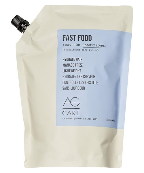 AG Care Leave-On Conditioner - Fast Food Formula for Nourished Hair | 33.8 Fl Oz