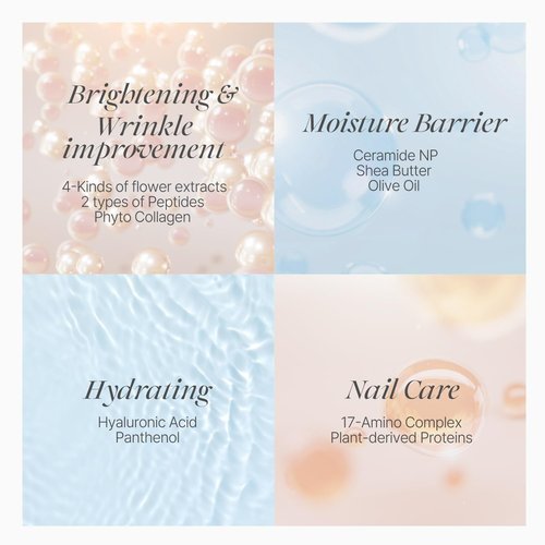 Koelf Rose Petal Satin Hand Mask (10pairs) - Intensive Nourishing, Moisturizing Gloves, Rose Scented Hand Repair Masks with Peptide, Collagen, Shea Butter for Silky Smooth Skin, Hand Treatment