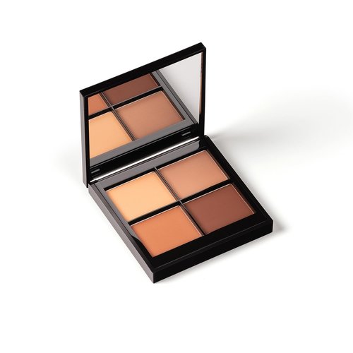 PHASE ZERO Makeup Quad Eyeshadow Palette - Bombay Rose | Pigmented Warm-Toned Neutrals - 5.2g