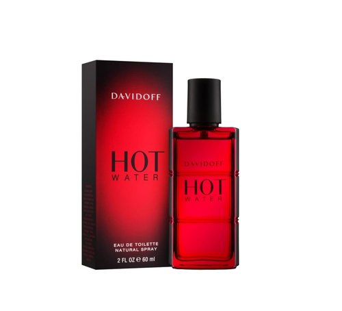 Davidoff Hot Water Eau de Toilette | Ambery Men's Cologne with Basil, Paprika & Benzoin – Long-Lasting Luxury Fragrance