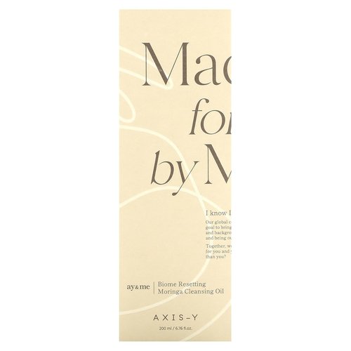 AXIS-Y Moringa Cleansing Oil - Nourishing & Hydrating Face Cleanser for All Skin Types | 6.76 fl. oz.