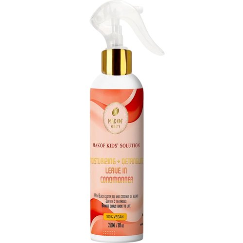 Skiennix Kids Leave-In Conditioner - Softens & Detangles Tough Knots | Nourishing Formula with Mango Butter & Keratin (8 Fl Oz)