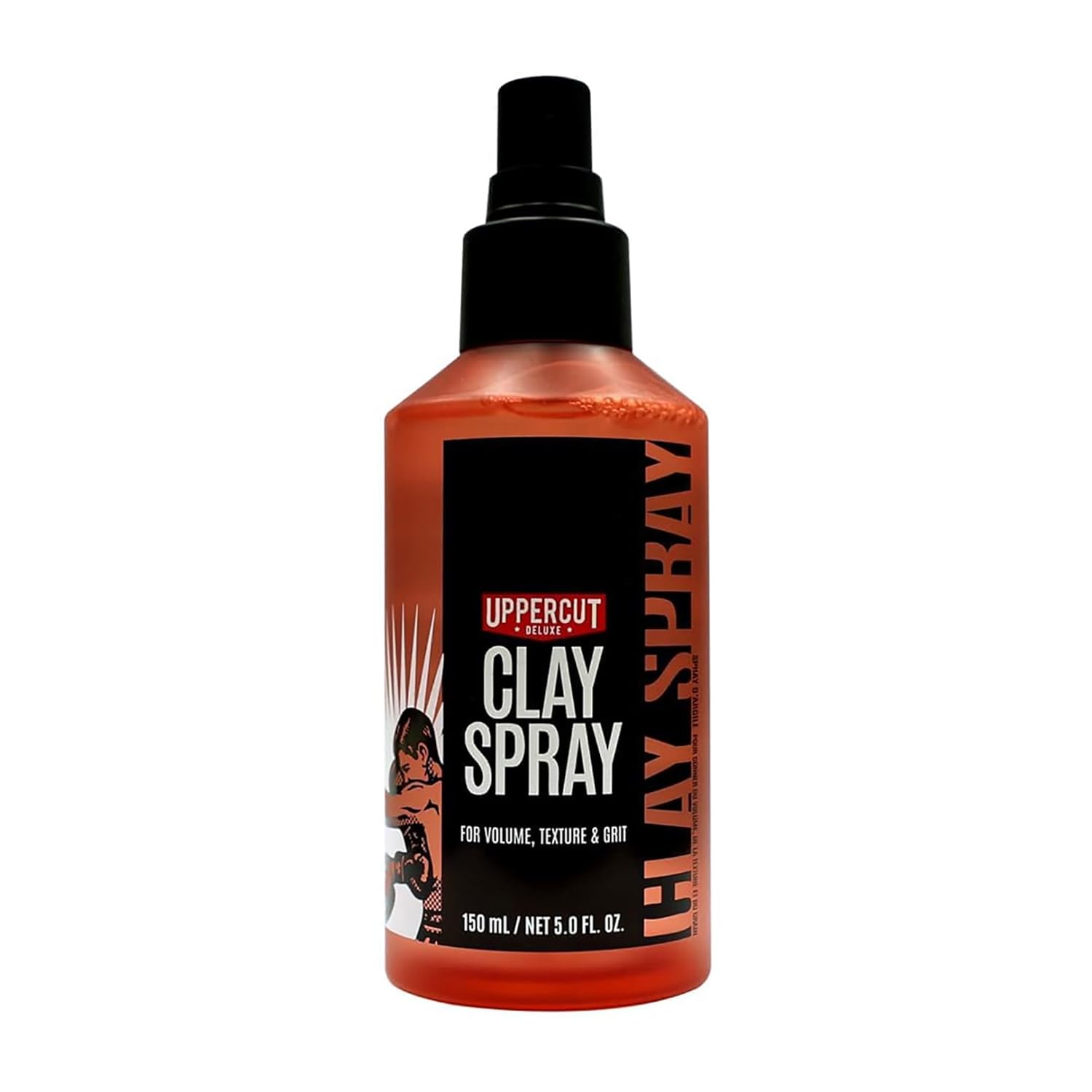 Uppercut Deluxe Clay Spray for Men - Texturizing Volume Spray with Natural Matte Finish | 5.0 oz for Medium to Long Hair