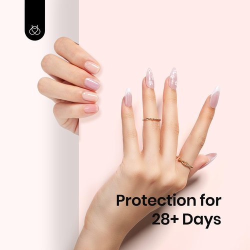 Beetles 12 Color Rubber Base Gel Polish, Nude Gel Nail Polish 5 in 1 Nude Porcelain Doll Pink Strengthener Soak Off U V Nail Art Design DIY at Home Gifts for Women