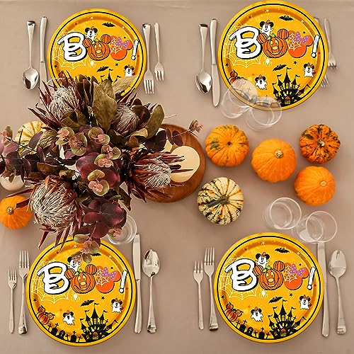 142pcs Halloween Mouse Party Tableware Set - Plates Napkins Cups for Kids & Baby Shower