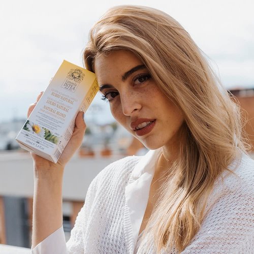 Camomila Intea Hair Lightener - 3-in-1 Natural Blond Kit for Effortless Highlights