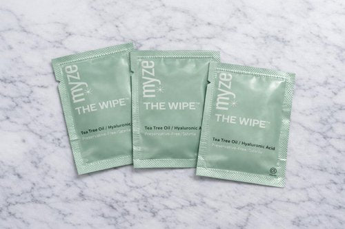 The Wipe™ from myze | Preservative Free Tea Tree Oil & Hyaluronic Acid Eyelid Wipes for Daily Relief | 30ct Sterile Lid Cleaning Wipes