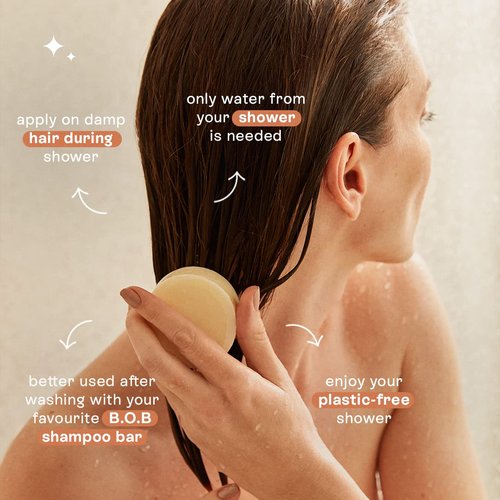 B.O.B BARS OVER BOTTLES Moisturizing Conditioner Bar - Vegan, Sulfate-Free, Eco-Friendly | 6.7oz for Oily Hair