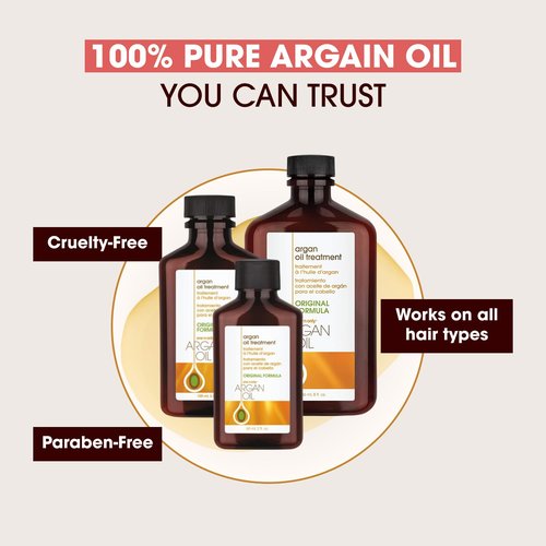 One 'N Only Argan Oil Hair Treatment - Lightweight Hydrating Oil for Natural Hair, Wigs & Extensions | Shine & Frizz Control (8 oz)